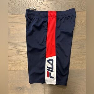 Fila boys / youth navy shorts sz 14/16 NWT ret $89